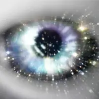 Ruimte nebula in de vorm van een oog