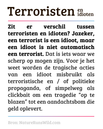 Terroristen en idioten