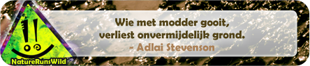 Wie met modder gooit, verliest onvermijdelijk grond. - Adlai Stevenson