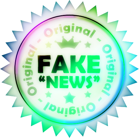 Fake News keurmerk blauw